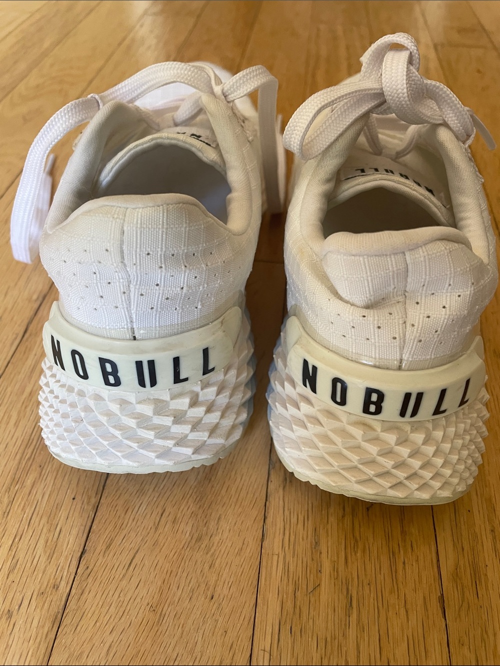 NOBULL Textured Heel White Trainer Sneakers | Cross Training Gym Shoes | - Picture 1 of 7